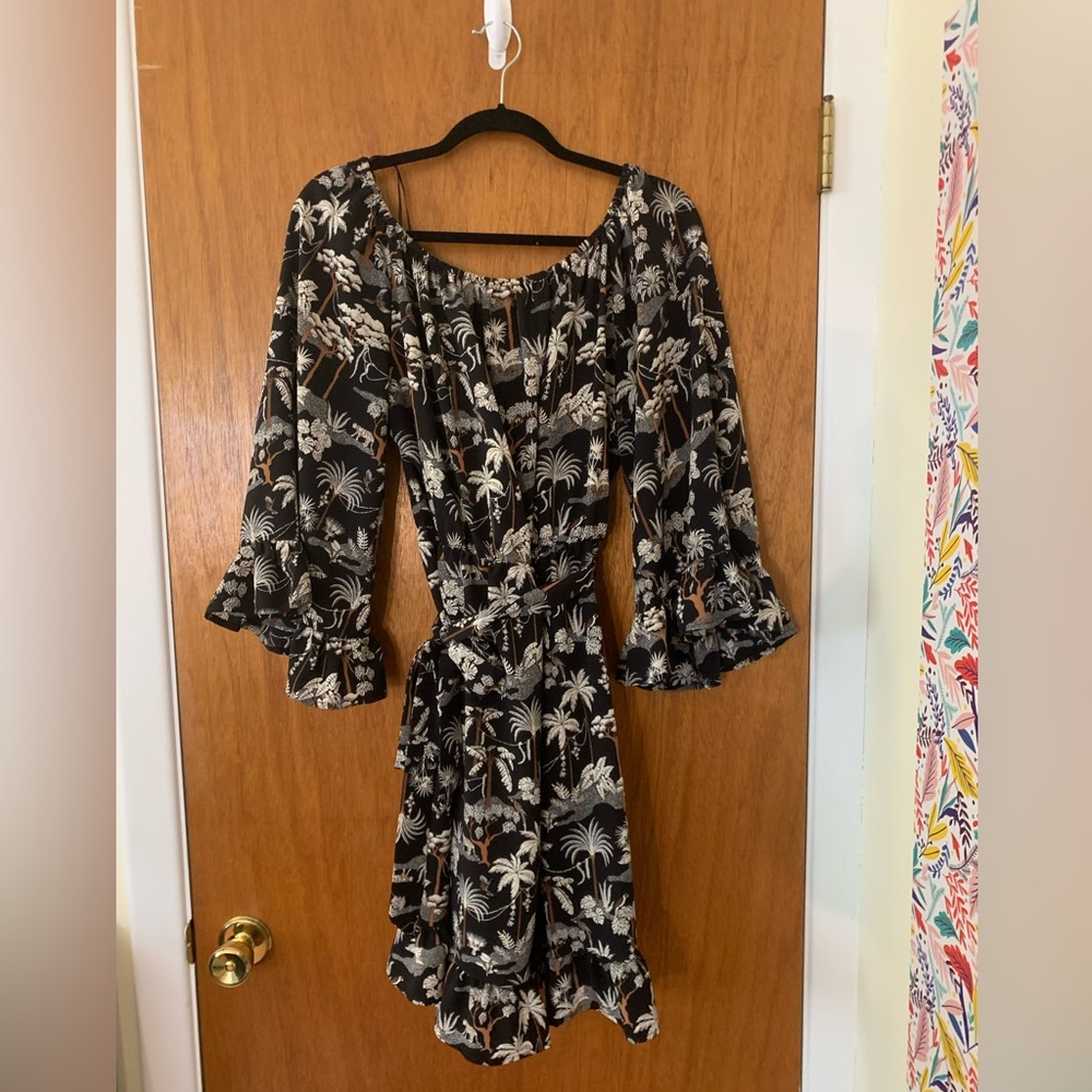 Jungle print H&M knee length dress
